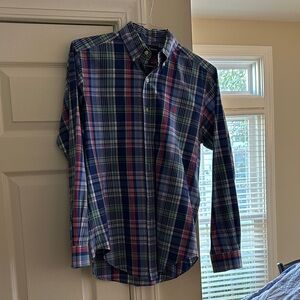 Ralph Lauren Blue and Red Plaid Shirt